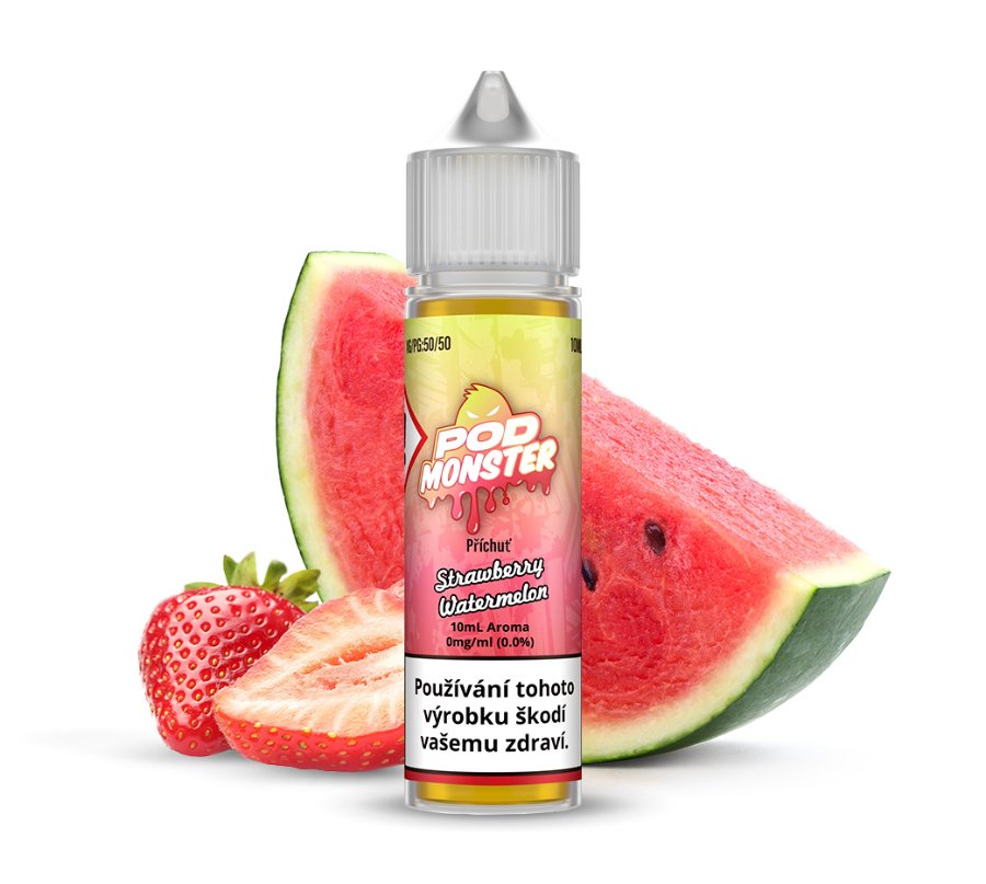 Příchuť POD Monster S&V: Strawberry Watermelon (Jahoda a vodní meloun) 10ml – 10ml, U