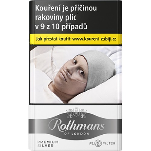Cigarety Rothmans Premium Plus Silver – krabička