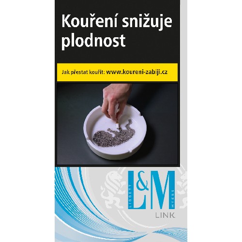 Cigarety L&M Blue Link 100's SSL – krabička