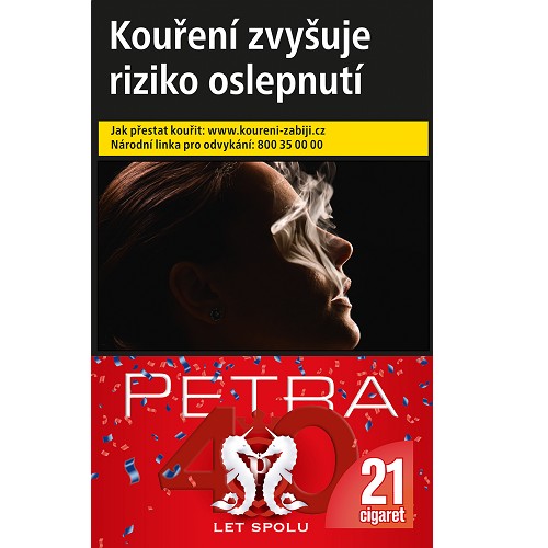 Cigarety Petra by RGD Klasik Červená KS – krabička