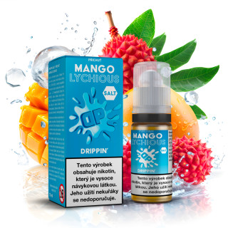 Drippin Party Nikotinová Sůl Drippin Salt Party - Mango Lychious / Chladivé mango a liči 10ml Nikotin: 20 mg