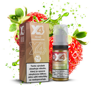 Nikotinová sůl X4 Bar Juice - Jahoda a kiwi / Strawberry Kiwi 10ml Nikotin: 20 mg