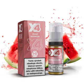 Nikotinová sůl X4 Bar Juice - Meloun / Watermelon 10ml Nikotin: 20 mg