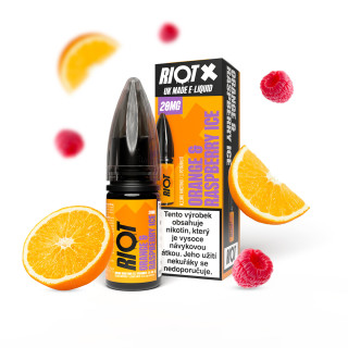 Riot Squad Riot X Salt Orange and Raspberry Ice / Ledový pomeranč a malina 10ml Nikotin: 20 mg
