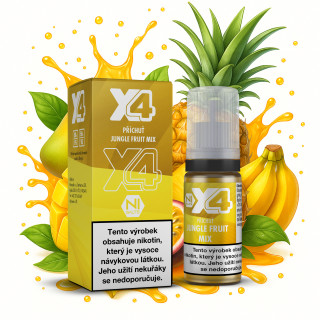 Nikotinová sůl X4 Bar Juice - Jungle Fruit Mix 10ml Nikotin: 20 mg