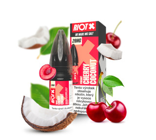 Riot Squad Riot X Salt Cherry Coconut / Třešeň a kokos 10ml Nikotin: 20 mg