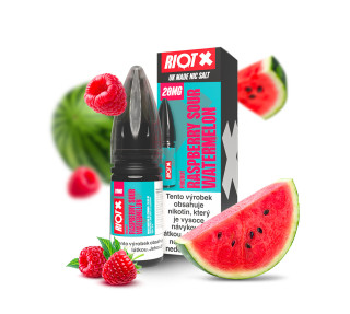 Riot Squad Riot X Salt Rasberry Sour Watermelon / Malina a vodní meloun 10ml Nikotin: 20 mg