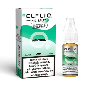 Nikotinová Sůl ELF BAR ElfLiq - Menthol 10ml Nikotin: 20 mg - Kolek R