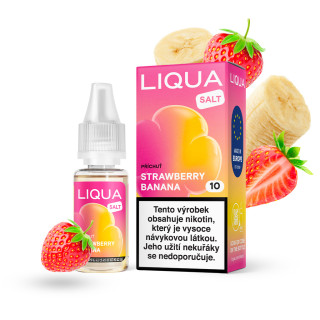 LIQUA Salt Strawberry Banana (Jahoda a banán) 10ml – 10 mg/ml