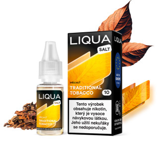 LIQUA Salt Traditional Tobacco (Tradiční tabáková směs) 10ml – 10 mg/ml