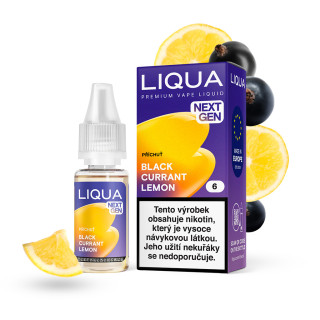 LIQUA Black Currant Lemon (Černý rybíz a citron) 10ml – 6 mg/ml