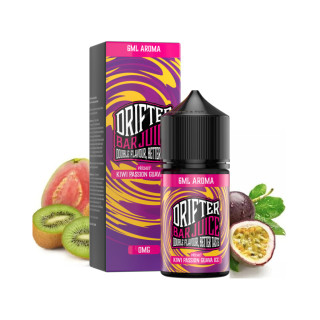 Příchuť Drifter Bar Juice S&V: Kiwi Passionfruit Guava Ice (Ledové kiwi, marakuja a guava) – 6,0ml