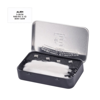 Předmotané spirálky Coilology Handcrafted Sandvik Alien Ni80 (4ks) – 0,2ohm