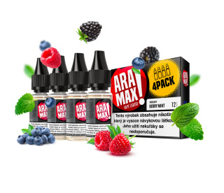 Aramax Berry Mint (Bobulovitý mix s mátou) 4x10ml – 3mg, U