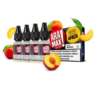Aramax Max Peach (Broskev) 4x10ml – 6mg, U