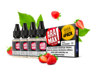 Aramax Max Strawberry (Jahoda) 4x10ml – 6mg, U