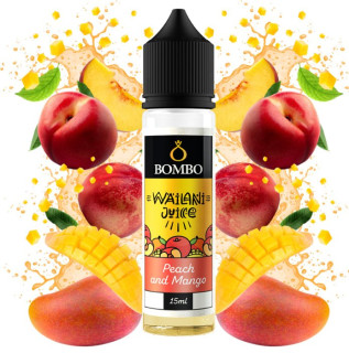 Příchuť Bombo Wailani Juice S&V 15 ml Peach and Mango (Broskev a mango)
