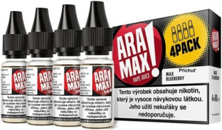 Liquid ARAMAX balení 4 ks Max Blueberry 4x10 ml-18 mg