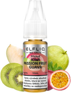Liquid ELFLIQ Nic SALT Kiwi Passion Fruit Guava 10 ml - 10 mg