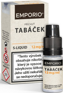Liquid EMPORIO SALT Tobacco (Tabáček) 10 ml - 12 mg