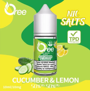 Liquid Oree SALT Cucumber Lemon - Okurka Citron 10 ml - 10 mg
