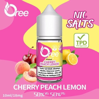 Liquid Oree SALT Cherry Peach Lemon - Třešně Broskev Citron 10 ml - 18 mg