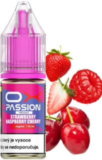 Liquid OXVA OX PASSION Salts Strawberry Raspberry Cherry 10 ml - 20 mg