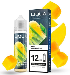 Příchuť Liqua Mix&Go Cool Green Mango (Exotické mango s ledovou dochutí) 12ml