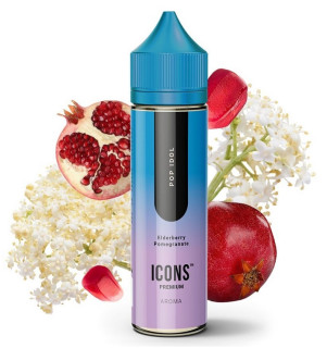 Příchuť ProVape Icons Shake and Vape Elvis Vapely - Pop Idol (Černý bez, granátové jablko) 10ml