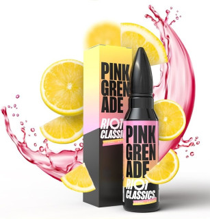 Příchuť Riot Squad Shake & Vape - Pink Grenade (Čerstvý citrón a sladká jahoda) 10ml