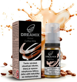 E-liquid Dreamix - Káva s mlékem (Coffee Milk) 10ml – 6mg