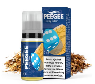 E-liquid PEEGEE - Lucky Color (Směs virginského, burley a orientálního tabáku) 10ml – 12mg