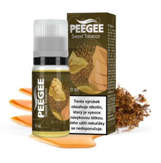 E-liquid PEEGEE - Sladký tabák (Sweet Tobacco) 10ml – 12mg