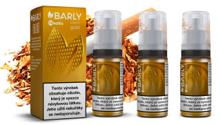 E-liquid Barly GOLD Salt (Světlý virginský tabák) 3x10ml – 10mg