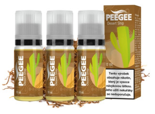 E-liquid PEEGEE - Desert Ship (Virginský tabák s jemnou chutí) 3x10ml – 12mg
