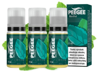 E-liquid PEEGEE - Mentol (Menthol) 3x10ml – 12mg