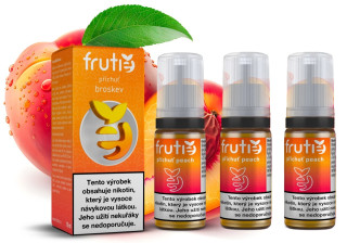E-liquid Frutie 50/50 - Broskev (Peach) 3x10ml – 12mg