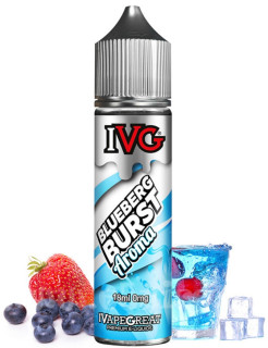 Příchuť IVG Shake and Vape - Menthol Blueberg Burst (Chladivý ovocný mix) 18ml