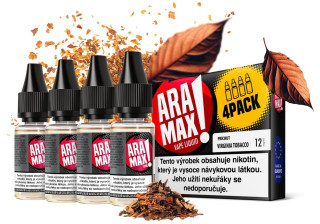 E-liquid ARAMAX Virginia Tobacco (Virginský tabák) 4Pack 4x10ml Akce – 18mg