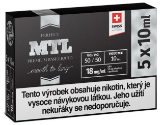 Booster báze JustVape MTL (PG50/VG50) 5x10ml 18mg