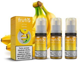 E-liquid Frutie 50/50 - Banán (Banana) 3x10ml – 12mg