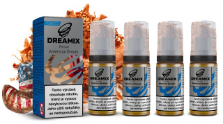 E-liquid Dreamix - Americký tabák (American Dream) 4x10ml – 3mg