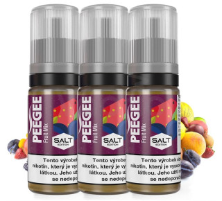 E-liquid PEEGEE Salt - Ovocná směs (Fruit Mix) 3x10ml – 10mg