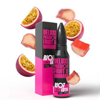 Příchuť Riot Squad Shake & Vape Black Edition - Deluxe Passionfruit & Rhubarb (Marakuja s rebarborou) 10ml