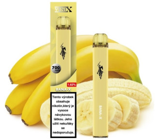 Jednorázová e-cigareta VENIX - Bana-X (Sladký banán) 18mg