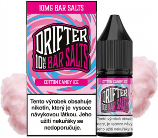 E-liquid Drifter Bar Salts - Cotton Candy Ice (Ledová cukrová vata) 10ml – 10mg