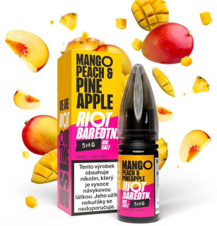 E-liquid Riot BAR EDTN Salt - Mango Peach Pineapple (Mango, broskev a ananas) 10ml – 10mg