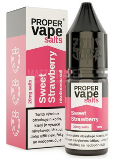 E-liquid Zeus Juice Proper Vape Salt - Sweet Strawberry (Sladká Jahoda) 10ml 20mg
