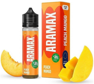 Příchuť Aramax Shake and Vape - Peach Mango (Broskev a tropické mango) 10ml