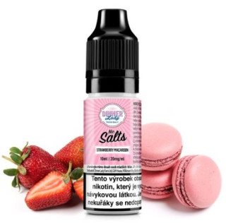 E-liquid Dinner Lady Salt - Strawberry Macaroon (Jahodové makronky) 10ml 20mg